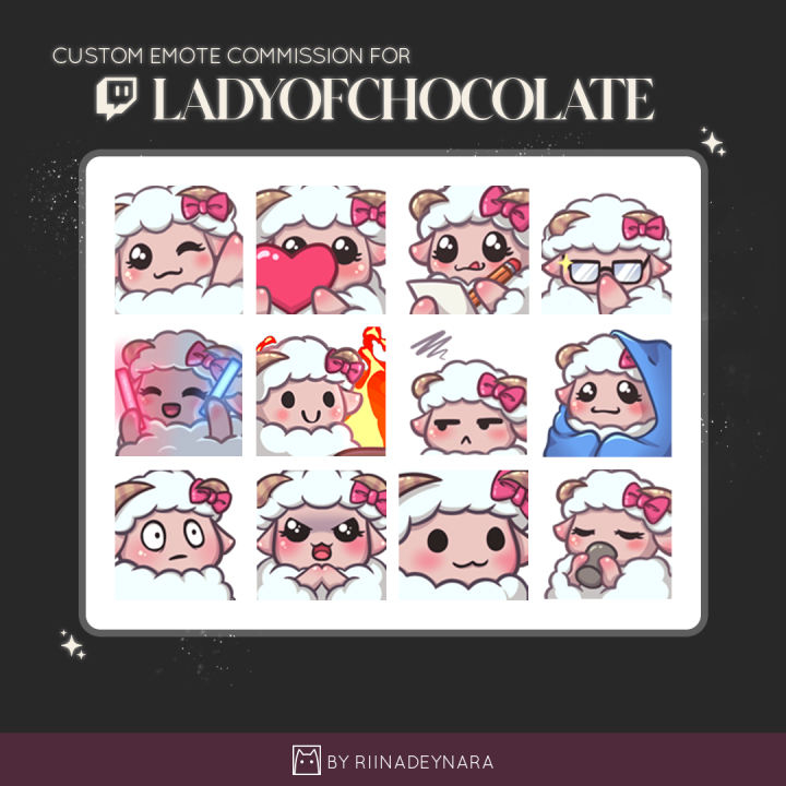 emotesheet ladyofchocolate